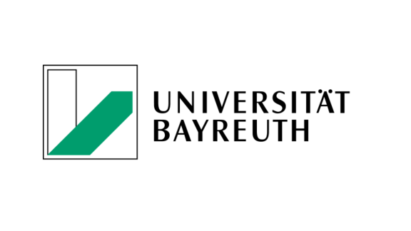 Logo der Universität Bayreuth. Es zeigt die Buchstaben "UB" in stilisierter Form, ergänzt durch den Schriftzug „UNIVERSITÄT BAYREUTH“. Das Design ist modern und schlicht, mit einer Kombination aus Schwarz und Grün.