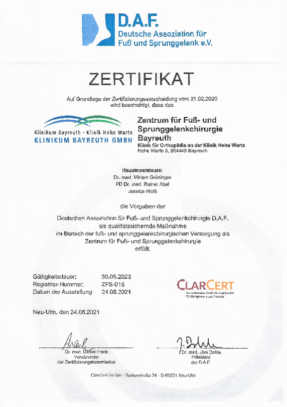 ZFS_EX_ClarCert_Zertifikat_Zentrum_fuer_Fuss-_und_Sprunggelenkchirurgie_210624.pdf 
