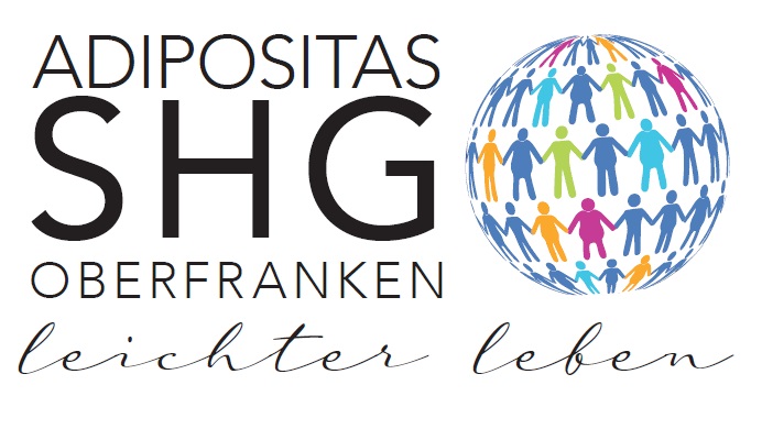 Das Bild zeigt das Logo der Selbsthilfegruppe Adipositas Oberfranken. Es umfasst den Schriftzug 